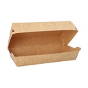7 x 25 Baguetteboxen, Pappe "pure" 7,5 cm x 10,7 cm x 22 cm braun "100% Fair" groß