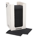 14 x 100 Servietten, 2-lagig "PUNTO" 1/4-Falz 20 cm x 20 cm schwarz in Spenderbox
