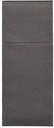 4 x 100 Bestecktaschen, Airlaid 40 cm x 48 cm anthrazit "Premium" mit Besteckfalz