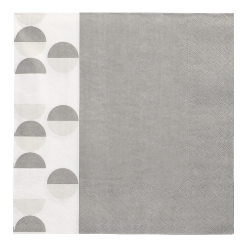 [87713] 10 x 20 Servietten, 3-lagig 1/4-Falz 40 cm x 40 cm "Pastilles"