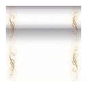 4 x Tischläufer, stoffähnlich, PV-Tissue Mix "ROYAL Collection" 24 m x 40 cm gold "Megan"