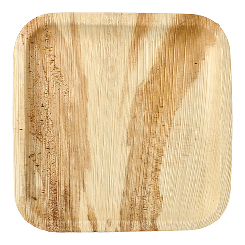 [87775] 10 x 6 Teller, Palmblatt "pure" eckig 25,5 cm x 25,5 cm x 1,5 cm