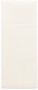 5 x 100 Bestecktaschen, Airlaid 40 cm x 33 cm weiss mit Besteckfalz