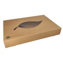 4 x 10 Transport- und Catering-Kartons, Pappe "pure" 8 cm x 55,7 cm x 37,6 cm braun "100% Fair"