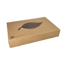 5 x 10 Transport- und Catering-Kartons, Pappe "pure" 8 cm x 46,4 cm x 31,3 cm braun "100% Fair"