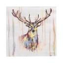 10 x 20 Servietten, 3-lagig 1/4-Falz 33 cm x 33 cm "Colourful Deer"