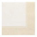 5 x 50 Servietten "ROYAL Collection" 1/4-Falz 40 cm x 40 cm champagner "Linum"