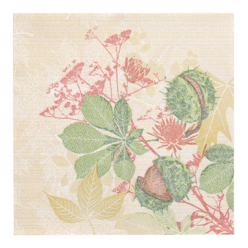 [88321] 5 x 50 Servietten "ROYAL Collection" 1/4-Falz 40 cm x 40 cm "Autumn Leaves"