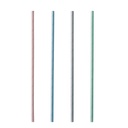100 x 200 Trinkhalme, Papier Ø 6 mm · 21 cm farbig sortiert