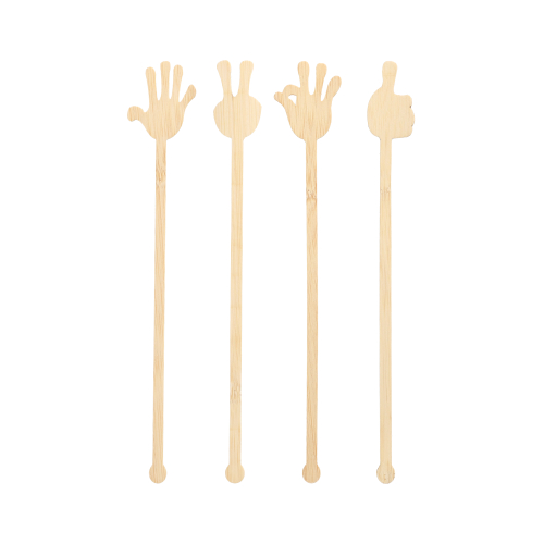 [88422] 10 x 100 Getränke-Quirle, Bambus "pure" 21 cm "Hands"