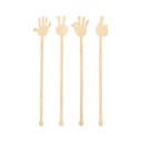 10 x 100 Getränke-Quirle, Bambus "pure" 21 cm "Hands"