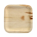 4 x 25 Teller, Palmblatt "pure" eckig 20 cm x 20 cm x 2 cm