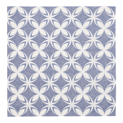 [88526] 5 x 50 Servietten "ROYAL Collection" 1/4-Falz 40 cm x 40 cm "Delft"