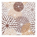 10 x 20 Servietten, 3-lagig 1/4-Falz 40 cm x 40 cm taupe "Floralies"