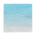 14 x 20 Servietten, 3-lagig 1/4-Falz 25 cm x 25 cm türkis "Optik"