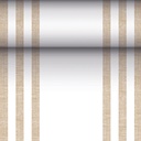 4 x Tischläufer, stoffähnlich, PV-Tissue Mix "ROYAL Collection" 24 m x 40 cm sand "Lines"