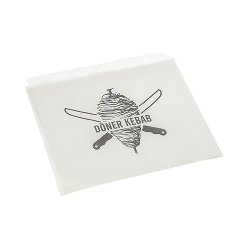 [88956] 1000 Döner-Kebab-Tüten 16 cm x 16 cm weiss