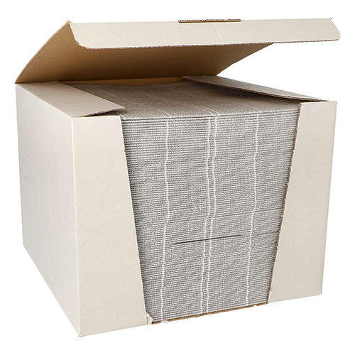 [88987] 100 Servietten "ROYAL Collection" 1/4-Falz 40 cm x 40 cm grau "Kitchen Craft"