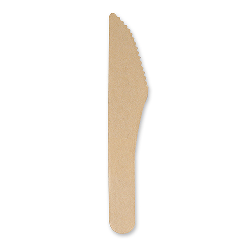 [89026] 20 x 6 Messer, Papier "pure" 15,8 cm natur