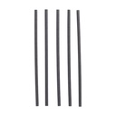 10 x 100 Trinkhalme, Papier Ø 6 mm · 20 cm schwarz