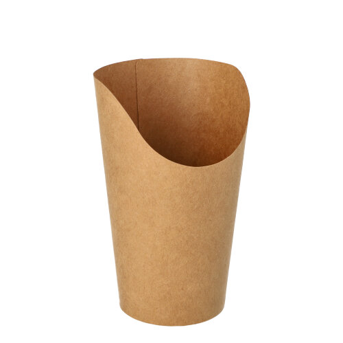 [89229] 10 x 50 Wrap Cups, Pappe 470 ml 13,4 cm x 8 cm x 7,7 cm braun