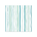14 x 20 Servietten, 3-lagig 1/4-Falz 25 cm x 25 cm blau "Stripy"