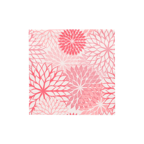 [89390] 14 x 20 Servietten, 3-lagig 1/4-Falz 25 cm x 25 cm rosa "Floralies"