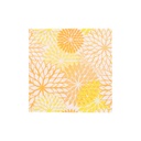 14 x 20 Servietten, 3-lagig 1/4-Falz 25 cm x 25 cm gelb "Floralies"