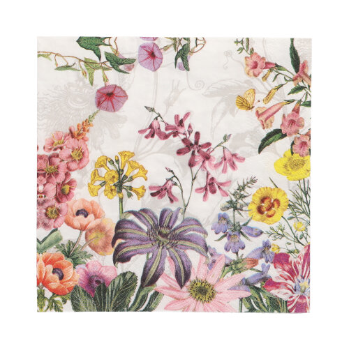 [89490] 10 x 20 Servietten, 3-lagig 1/4-Falz 33 cm x 33 cm "Jardin"