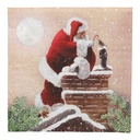 15 x 20 Servietten, 3-lagig 1/4-Falz 40 cm x 40 cm "Dans la Cheminee"