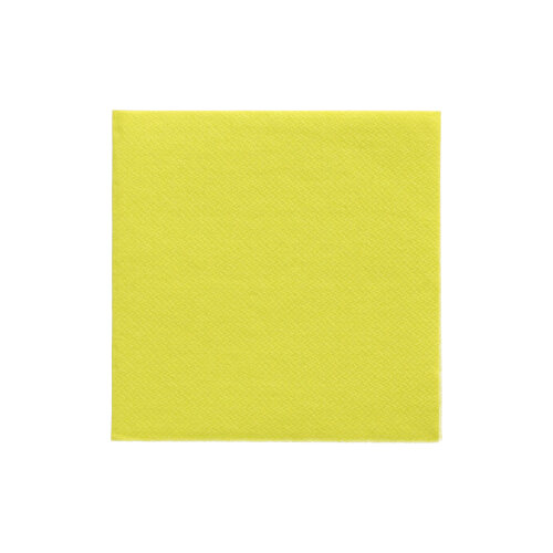 [89607] 6 x 150 Servietten "DAILY Collection" 1/4-Falz 24 cm x 24 cm limonengrün