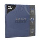 15 x 20 Servietten "DAILY Collection" 1/4-Falz 32 cm x 32 cm dunkelblau