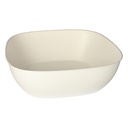 4 x 6 Schüsseln, Zuckerrohr "pure" 10 cm x 30,5 cm x 30,5 cm weiss "Belle Vie, Ligne Carrée"