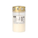 18 x Grablicht mit Golddeckel Ø 6,4 cm · 12,5 cm transparente Hülle