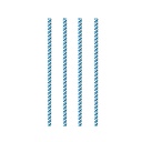 10 x 100 Trinkhalme, Papier Ø 6 mm · 20 cm "Bayrisch Blau"