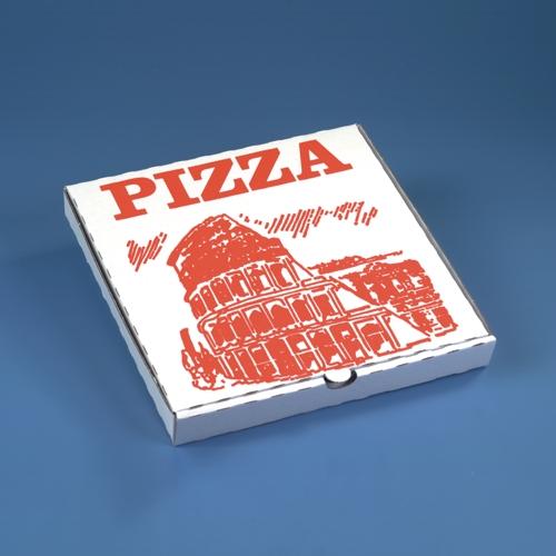[90003] 100 Pizzakartons eckig 26 cm x 26 cm x 3 cm