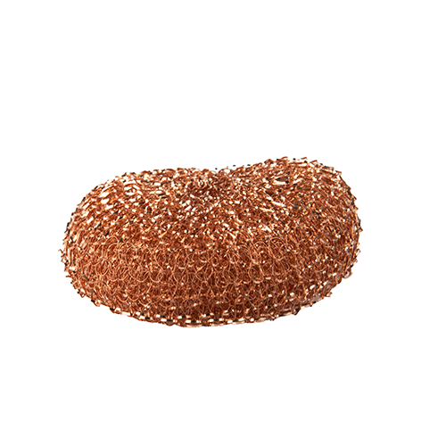 [90371] 10 x 10 Topfreiniger, Kupfer rund Ø 9 cm · 3 cm