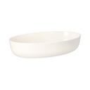 4 x 15 Mehrweg-Schalen oval 1600 ml 6 cm x 16,5 cm x 26 cm weiss "Cella"