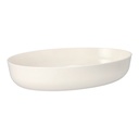 4 x 10 Mehrweg-Schalen oval 2400 ml 6,5 cm x 19,5 cm x 30,5 cm weiss "Cella"