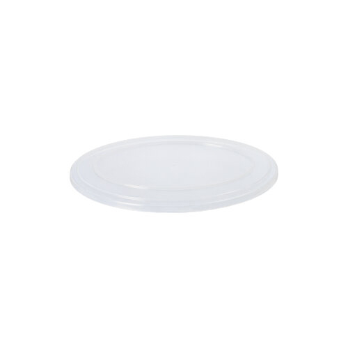 [90390] 4 x 15 Mehrweg-Deckel PP für Schalen oval 1 cm x 10,5 cm x 15,5 cm transparent "Cella"