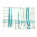 10 x 10 Geschirrtücher 70 cm x 50 cm weiss/blau "Baumwolle"