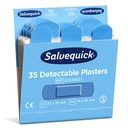 10 x 6 Set "Cederroth" Salvequick Detectable Pflaster (35 Stück) blau , Refill