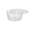 5 x 50 Verpackungsbecher mit Deckel, PP rund 250 ml Ø 10,5 cm · 5,1 cm transparent