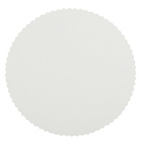[95369] 5 x 100 Tortenunterlagen, Pappe [rc] rund Ø 32 cm weiss