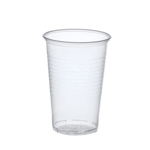 [95489] 32 x 50 Trinkbecher, PP 0,5 l Ø 9,5 cm · 13,7 cm transparent mit Schaumrand