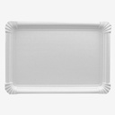 2 x 250 Teller, Pappe [ff] eckig 18 cm x 26 cm weiss