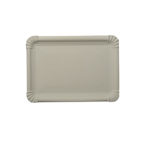 [95650] 2 x 250 Teller, Pappe [ff] eckig 16,5 cm x 23 cm weiss