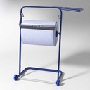Bodenständer für Putzrollen 89,5 cm x 38 cm x 75 cm blau mit Abfallsackhalterung