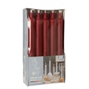 16 x 10 Tafelkerzen Ø 2,1 cm · 19,3 cm kirsche