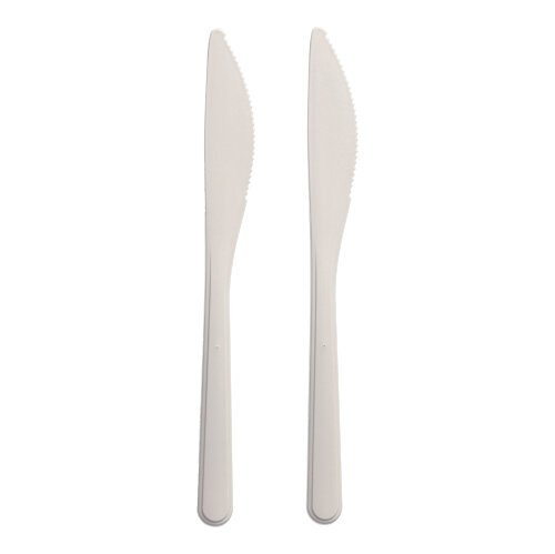 [96428] 20 x 50 "Circulware" Mehrweg-Messer PP-MF 18,5 cm weiss extra stabil